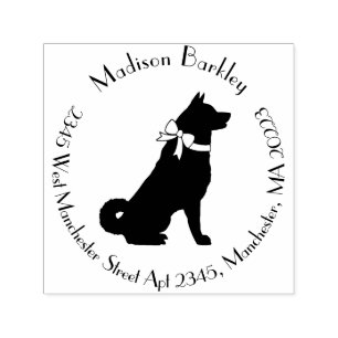 Akita Dog Puppy Self-inking Stamp