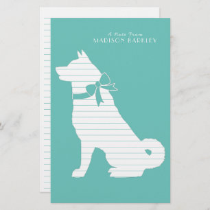 Akita Dog Puppy Stationery