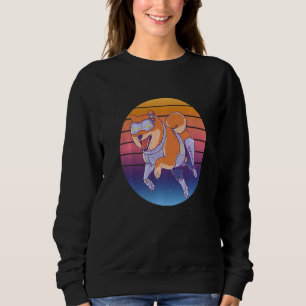 Akita Dog Retro Vintage Shiba Inu Akita Dog Sweatshirt
