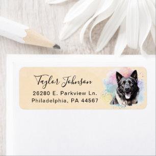 Akita Dog Return Address Label