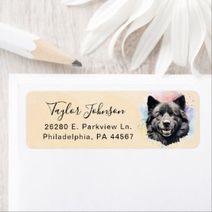 Akita Dog Return Address Label