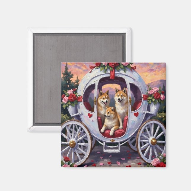 Akita Dog Valentine's Day Magnet (Front/Back)