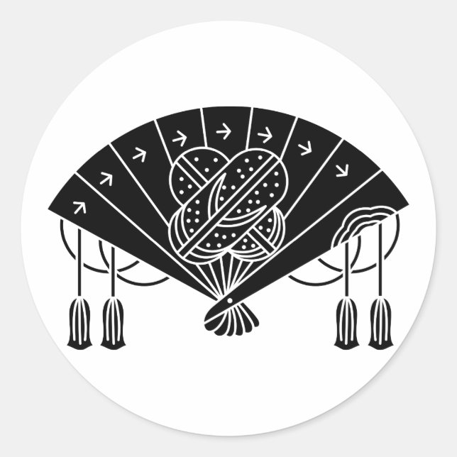 Akita fan classic round sticker (Front)