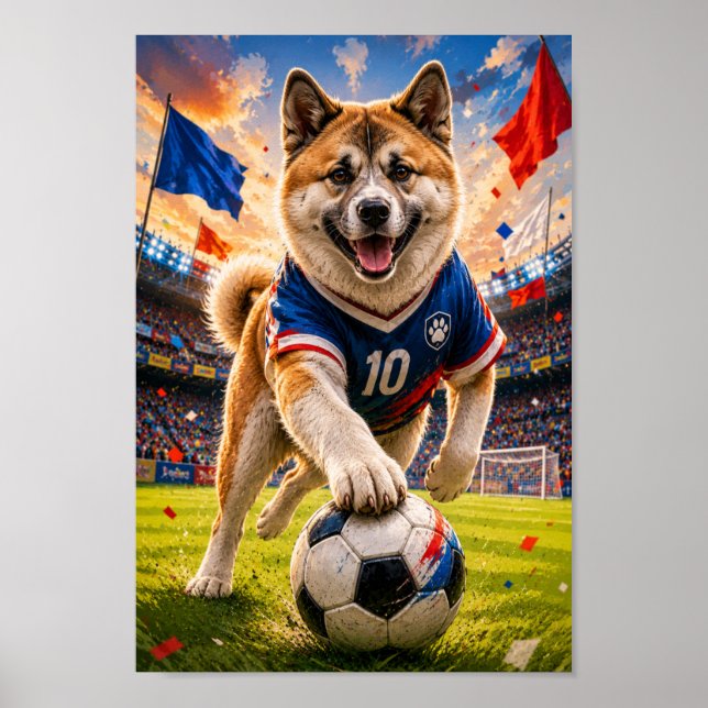 Akita Goal Machine Poster (Front)