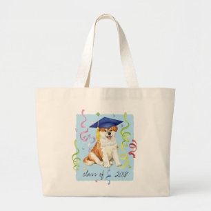Akita Graduate Large Tote Bag