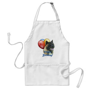 Akita Happy Birthday Balloons Standard Apron