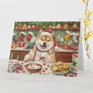 Akita Holiday Baking: Festive Christmas Card