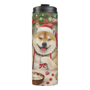 Akita Holiday Baking: Festive Christmas Thermal Tumbler