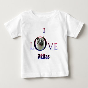 Akita I Love Baby T-Shirt