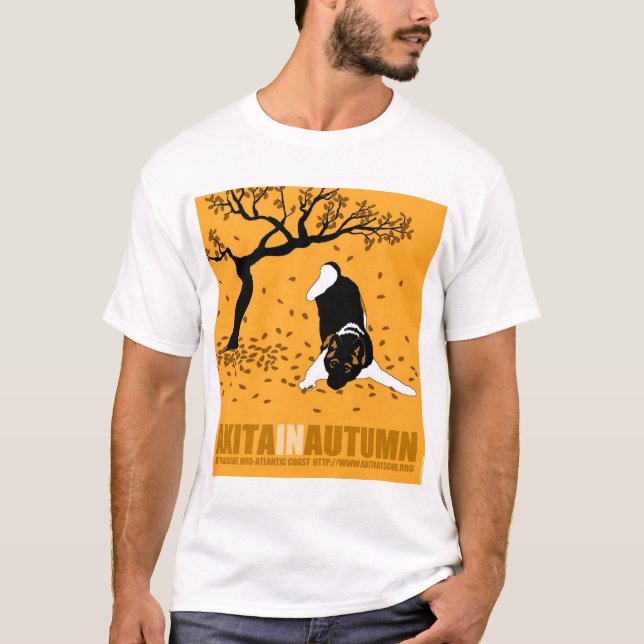 Akita in Autumn T-Shirt (Front)