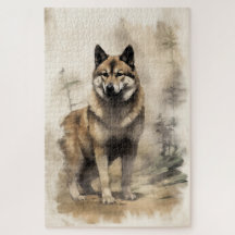 Akita ink painting 1014 pieces puzzle