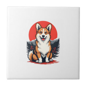 Akita Inu Dog Ceramic Tile