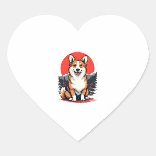 Akita Inu Dog Heart Sticker