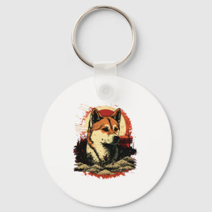 Akita Inu Dog Key Ring