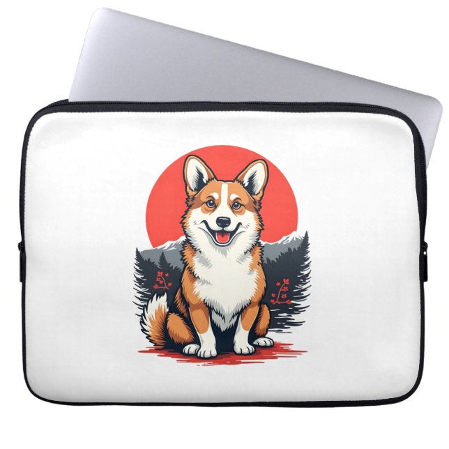Akita Inu Dog Laptop Sleeve (Front)