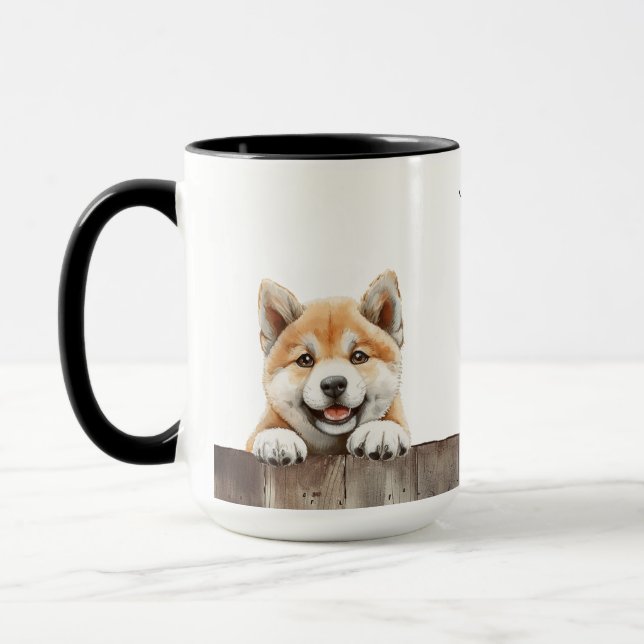 Akita Inu Dog Mug (Left)