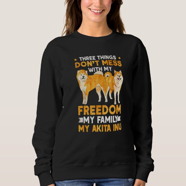 Akita Inu Freedom Family Akita Inu Sweatshirt (Front)
