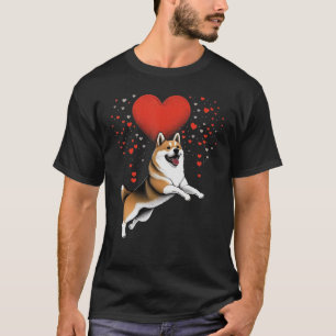 Akita Inu Love Heart for Valentines Day on Akita I T-Shirt