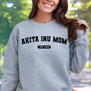 AKITA INU MOM Dog Mum Custom Birth Year Sweater