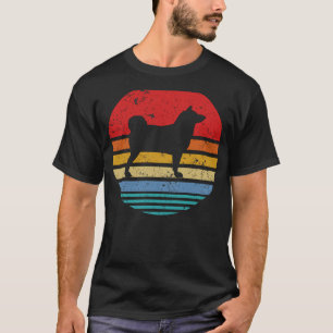 Akita Inu Retro Sunset Dog T-Shirt
