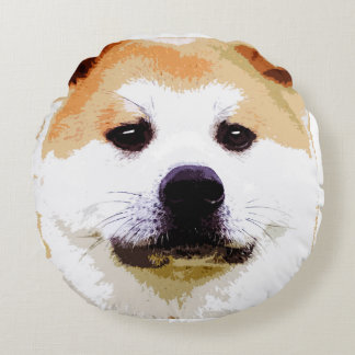 Akita Inu Round Cushion