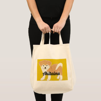 Akita inu tote bag