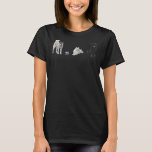 Akita Japanese Spitz And Rottweiler T-Shirt