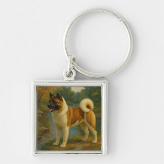 Akita Key Ring