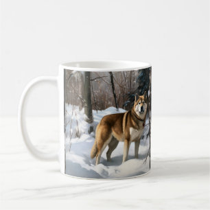 Akita Let It Snow Christmas  Coffee Mug