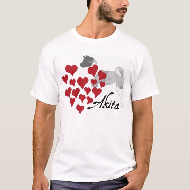 Akita Love T-shirt (Front)