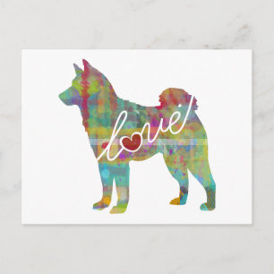 Akita Love - Watercolor Postcard