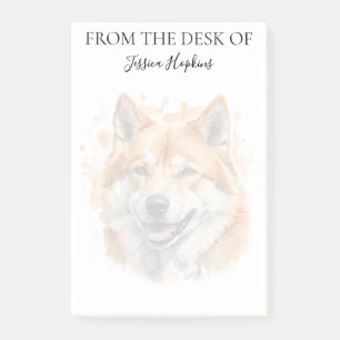 Akita Lover Monogrammed Dog Post-it Notes
