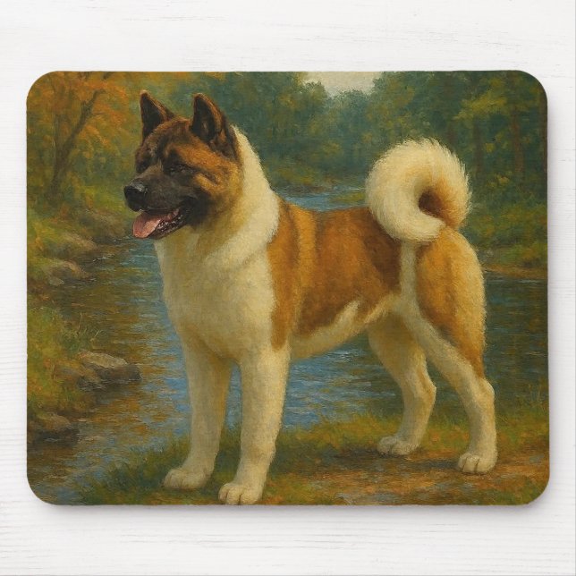 Akita Mouse Pad (Front)