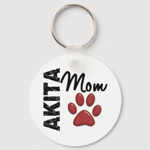 Akita Mum 2 Key Ring