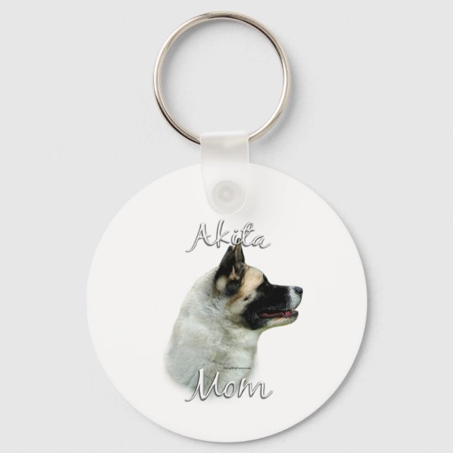 Akita Mum 2 Key Ring (Front)