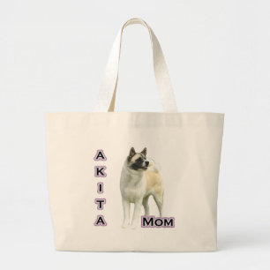 Akita Mum 4 Large Tote Bag