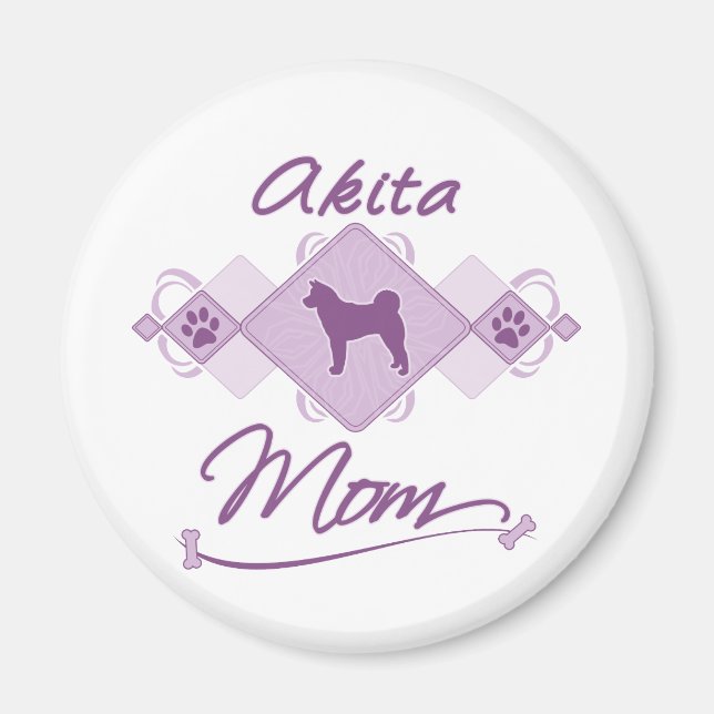Akita Mum Magnet (Front)