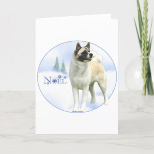 Akita Noel Holiday Card