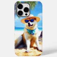 Akita on Beach, summer gift for dog lovers Gift Ta