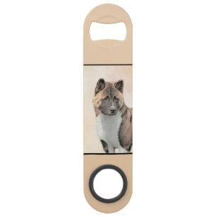 Akita Painting - Cute Original Dog Art