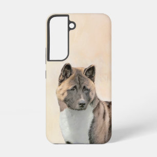 Akita Painting - Cute Original Dog Art Samsung Galaxy Case