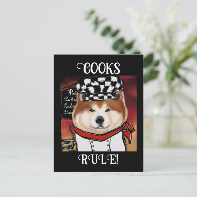 AKITA       POSTCARD (Standing Front)