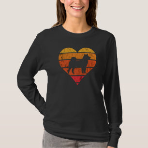 Akita Puppy Retro Vintage Heart Akita Inu Akita Do T-Shirt
