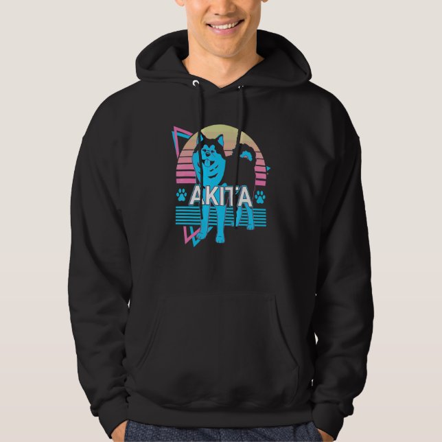 Akita Retro Hoodie (Front)
