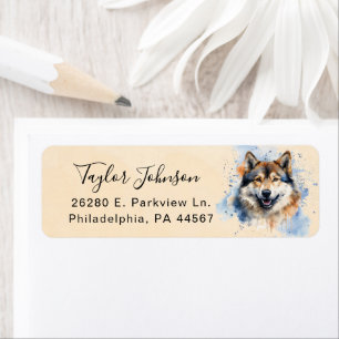 Akita Return Address Label