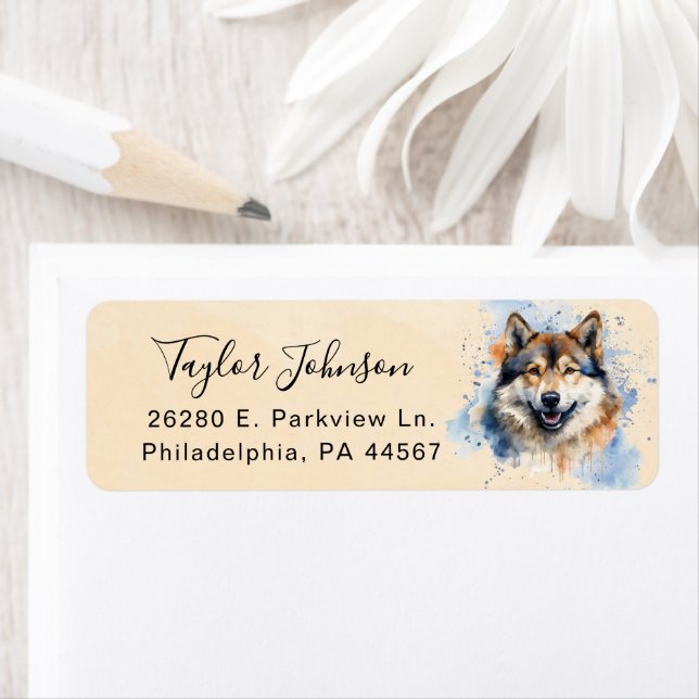 Akita Return Address Label (Insitu)