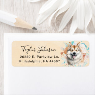 Akita Return Address Label