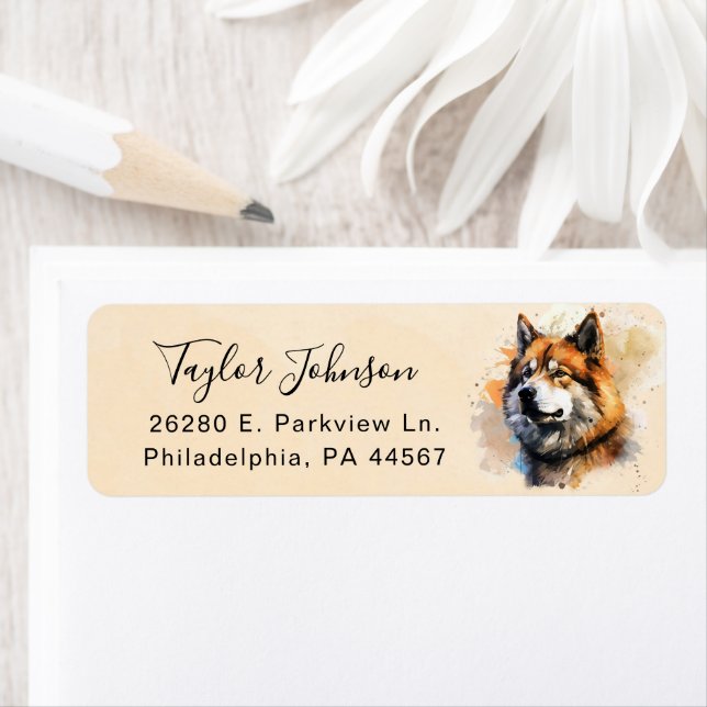 Akita Return Address Label (Insitu)