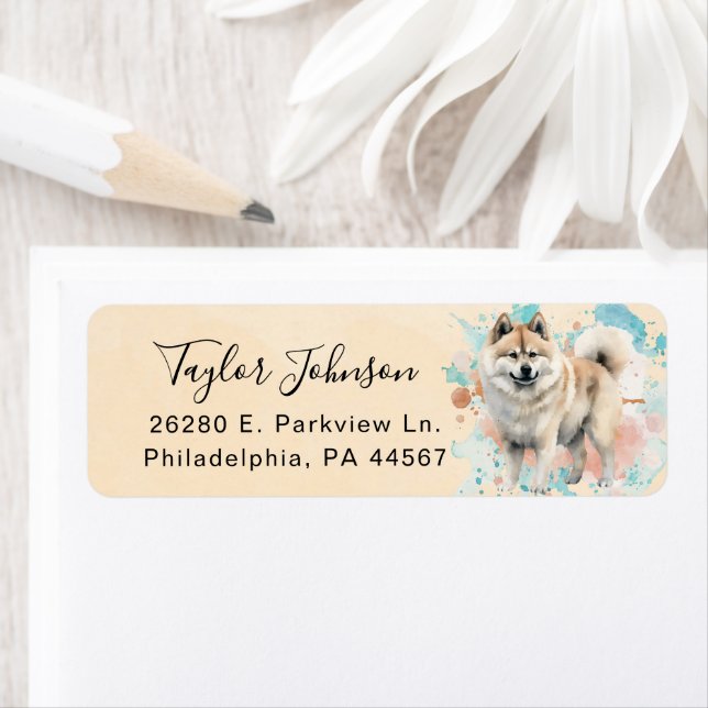 Akita Return Address Label (Insitu)