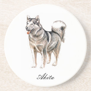 Akita Sandstone Coaster